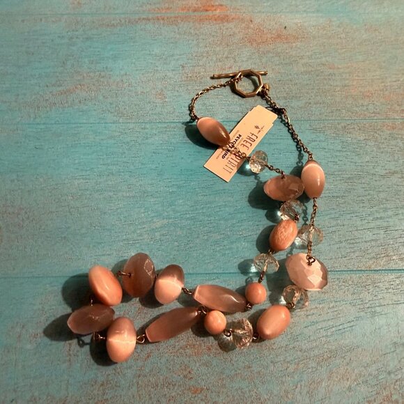 NWT Peyote Bird Free Spirit Sterling Silver Boho Polished Stone Necklace - Picture 3 of 5